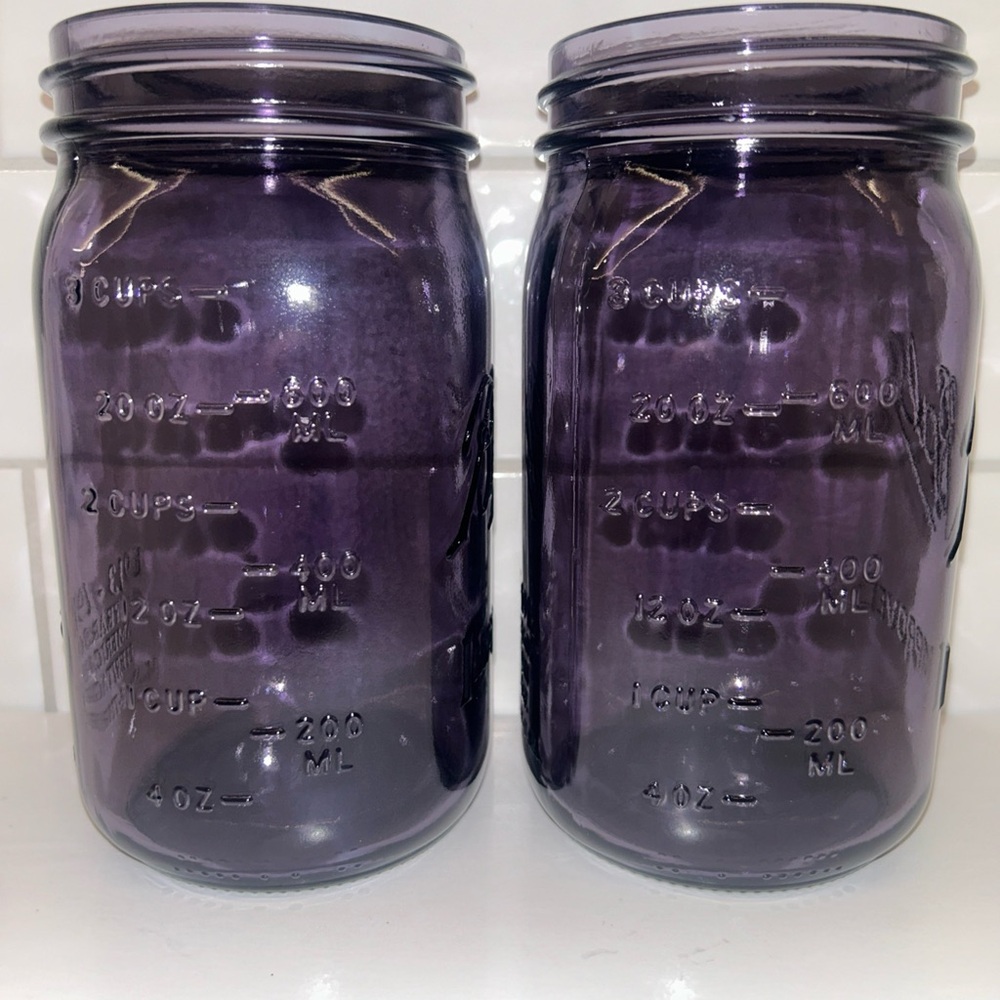 Purple Ball Mason Jars - Picture 2 of 7